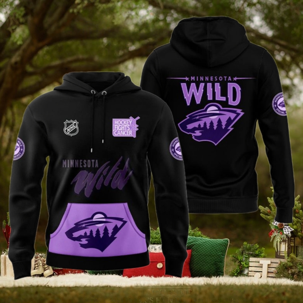 Minnesota Wild x Hockey Fights Cancer 2024 Hoodie Minnesota Wild x Hockey Fights Cancer 2024 Hoodie