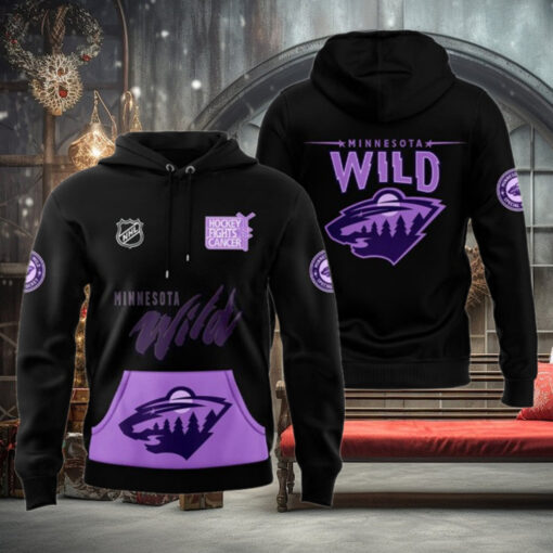 Minnesota Wild x Hockey Fights Cancer 2024 Hoodie