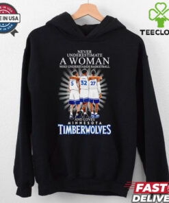 Minnesota timberwolves never underestimate a woman and loves shirt