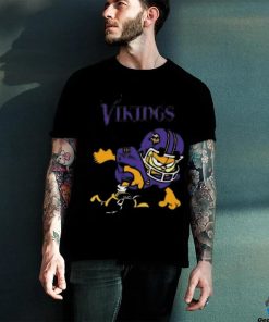 Minnesota vikings garfield cat grumpy football player shirt