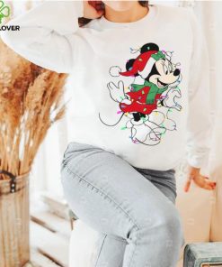 Minnie Mouse And Light Christmas Shirt, Minnie Mouse Christmas Shirt