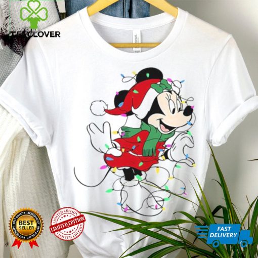 Minnie Mouse And Light Christmas Shirt, Minnie Mouse Christmas Shirt