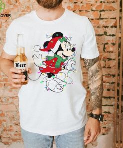 Minnie Mouse And Light Christmas Shirt, Minnie Mouse Christmas Shirt