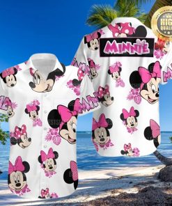 Minnie Mouse Disney Pink Floral Disney Hawaiian Shirt