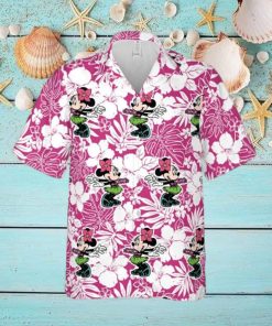 Minnie Mouse Floral Pattern Hawaiian Shirt