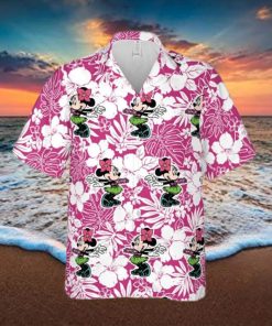 Minnie Mouse Floral Pattern Hawaiian Shirt