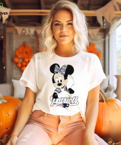 Minnie Mouse cartoon NFL New England Patriots football logo shirt
