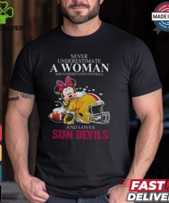 Minnie Mouse x Arizona State Sun Devils Never Underestimate A Woman Who Understands Football And Loves Shirt