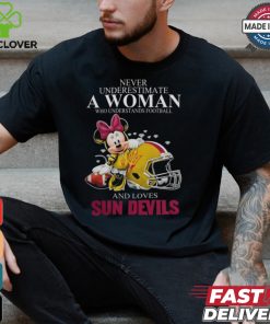 Minnie Mouse x Arizona State Sun Devils Never Underestimate A Woman Who Understands Football And Loves Shirt