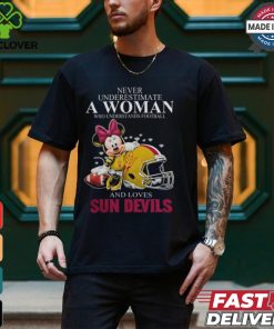 Minnie Mouse x Arizona State Sun Devils Never Underestimate A Woman Who Understands Football And Loves Shirt