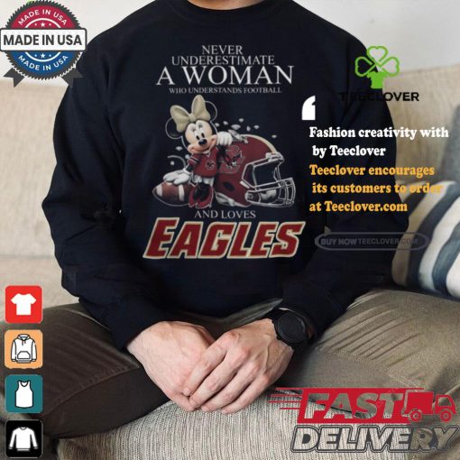 Minnie Mouse x Boston College Eagles Never Underestimate A Woman Who Understands Football shirt