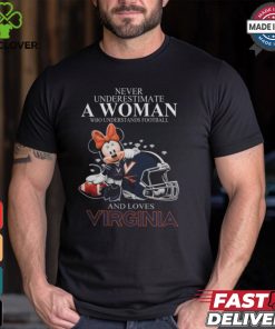 Minnie Mouse x Virginia Cavaliers Never Underestimate A Woman Who Understands Football And Loves Shirt