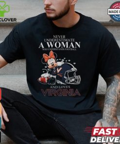 Minnie Mouse x Virginia Cavaliers Never Underestimate A Woman Who Understands Football And Loves Shirt