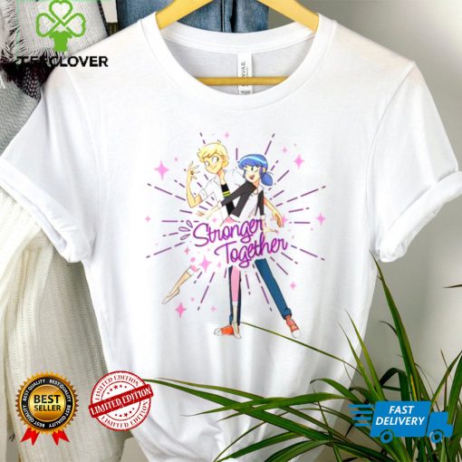 Miraculous Ladybug Valentines Day Stronger Together Shirt tee