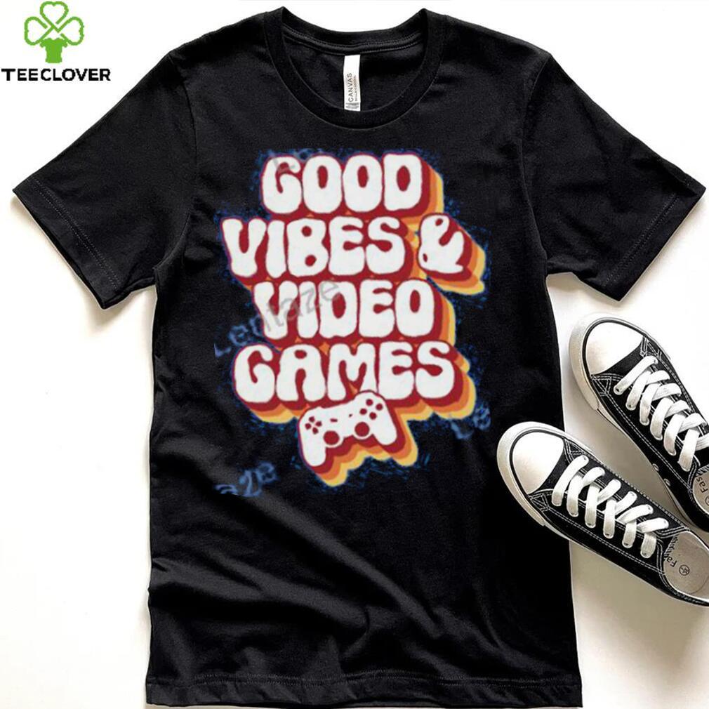 Mirandalorian Merch Good Vibes & Video Games Retro Shirt Mirandalorian Merch Good Vibes & Video Games Retro Shirt