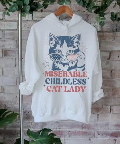 Miserable Childless Cat Lady Kamala Harris President 2024 T hoodie, sweater, longsleeve, shirt v-neck, t-shirt