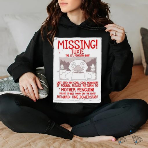 Missing Tuxie The Li’l Penguin Baby Shirt