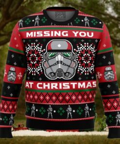 Missing You At Christmas Stormtrooper Star Wars Ugly Christmas Sweater