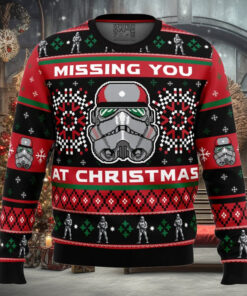 Missing You At Christmas Stormtrooper Star Wars Ugly Christmas Sweater