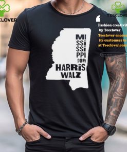 Mississippi Map for Harris Walz 2024 T Shirt
