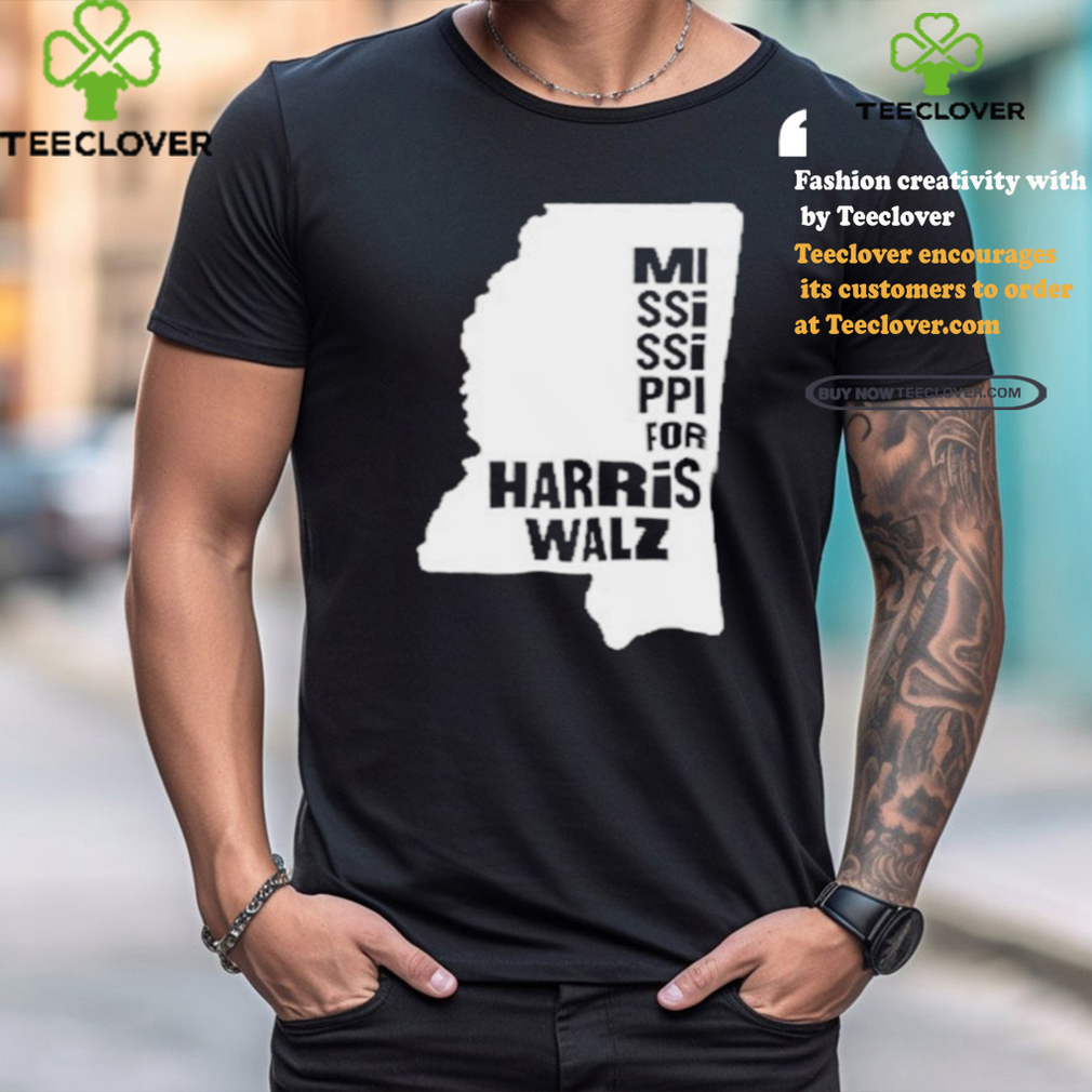 Mississippi Map for Harris Walz 2024 T Shirt Mississippi Map for Harris Walz 2024 T Shirt