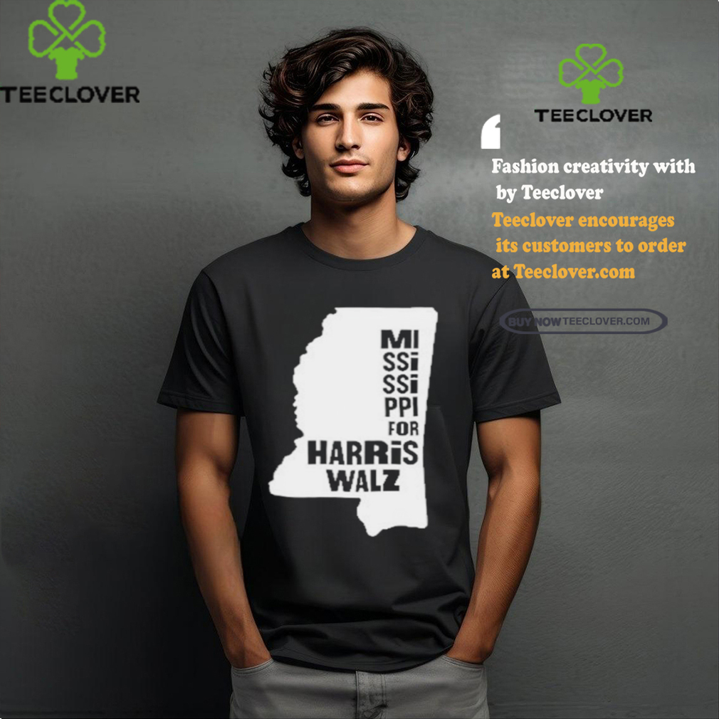 Mississippi Map for Harris Walz 2024 T Shirt Mississippi Map for Harris Walz 2024 T Shirt