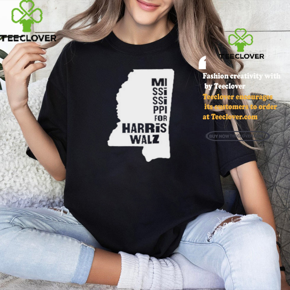 Mississippi Map for Harris Walz 2024 T Shirt Mississippi Map for Harris Walz 2024 T Shirt