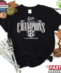 Mississippi State Bulldogs 2024 SEC Soccer Regular Season Champions It Just Means More Locker Room t shirt