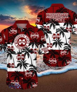 Mississippi State Bulldogs All Over Print Logo And Coconut Trending Summer Gift Aloha Hawaiian Shirt