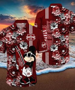 Mississippi State Bulldogs Aloha Mick Pattern Hawaiian Shirt For Fans