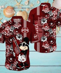 Mississippi State Bulldogs Aloha Mick Pattern Hawaiian Shirt For Fans