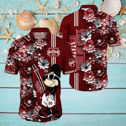 Mississippi State Bulldogs Aloha Mick Pattern Hawaiian Shirt For Fans