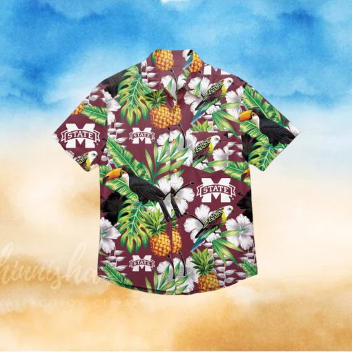 Mississippi State Bulldogs Floral Hawaiian Shirt