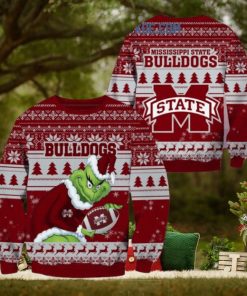 Mississippi State Bulldogs Grinch NCAA Christmas Ugly Sweater