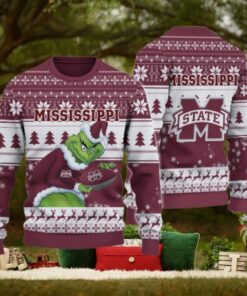 Mississippi State Bulldogs Grinch Ugly Christmas Sweater