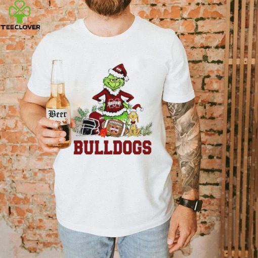 Mississippi State Bulldogs Grinch and Max dog funny Christmas hoodie, sweater, longsleeve, shirt v-neck, t-shirt