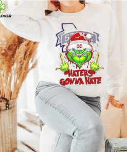Mississippi State Bulldogs Grinch middle finger haters gonna hate shirt