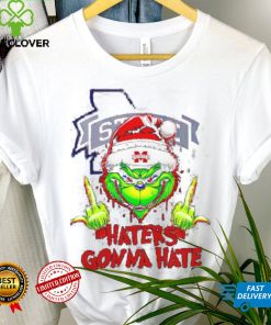 Mississippi State Bulldogs Grinch middle finger haters gonna hate shirt