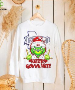 Mississippi State Bulldogs Grinch middle finger haters gonna hate shirt