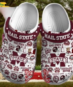 Mississippi State Bulldogs Hail State Crocs Slippers