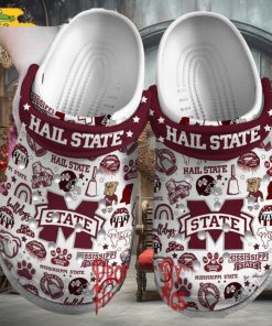 Mississippi State Bulldogs Hail State Crocs Slippers