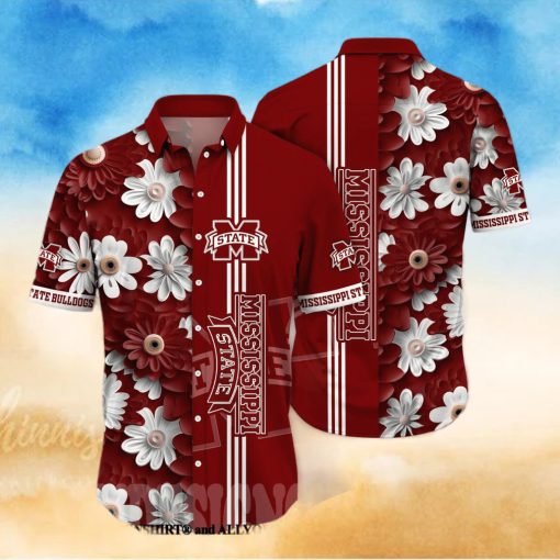 Mississippi State Bulldogs NCAA Floral Full Print Classic Hawaiian Shirt