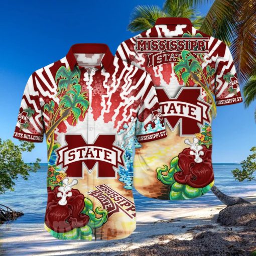 Mississippi State Bulldogs NCAA Floral Unisex All Over Print Hawaiian Shirt