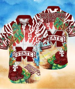 Mississippi State Bulldogs NCAA Floral Unisex All Over Print Hawaiian Shirt