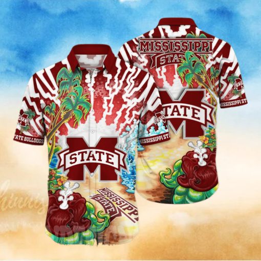 Mississippi State Bulldogs NCAA Floral Unisex All Over Print Hawaiian Shirt