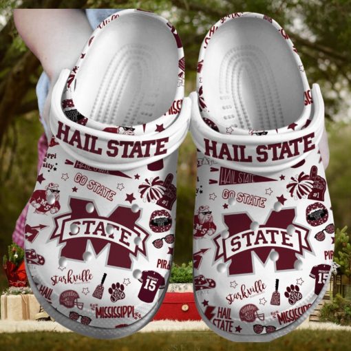 Mississippi State Bulldogs NCAA Sport Crocs Crocband Clogs Shoes Comfortable For Men Women and Kids – Footwearelite Exclusive