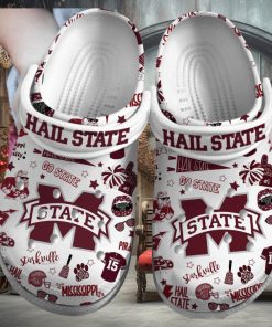 Mississippi State Bulldogs NCAA Sport Crocs Crocband Clogs Shoes Comfortable For Men Women and Kids – Footwearelite Exclusive