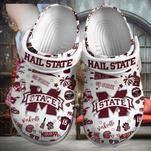 Mississippi State Bulldogs NCAA Sport Crocs Crocband Clogs Shoes Comfortable For Men Women and Kids – Footwearelite Exclusive