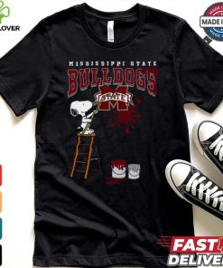 Mississippi State Bulldogs Snoopy Painting Shirt