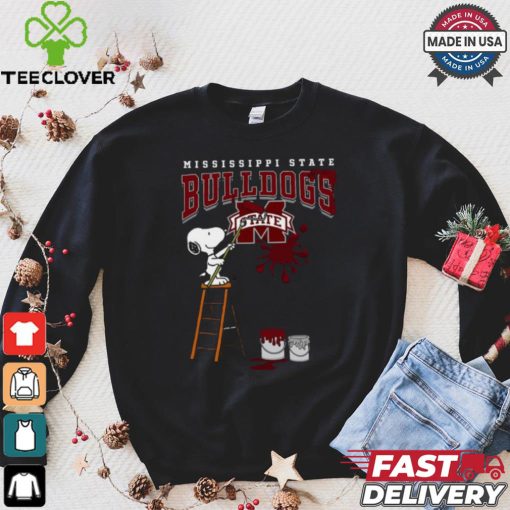 Mississippi State Bulldogs Snoopy Painting Shirt